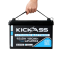 KickAss Smart 12V 120Ah Lithium Deep Cycle Battery LiFePO4